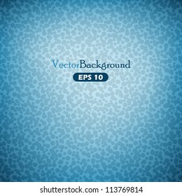 Blue abstract vector background with blobs