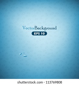 Blue abstract vector background with contours