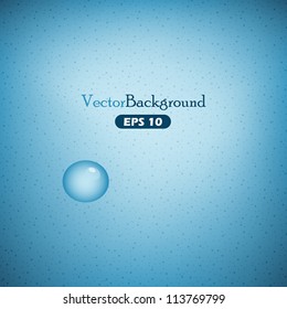 Blue abstract vector background with dots