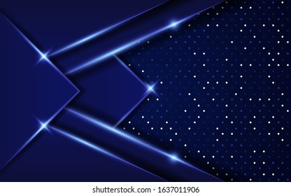blue abstract vector background in dots texture, vector illustration.