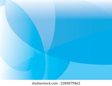 Blue abstract vector background with ellipse shaped elements