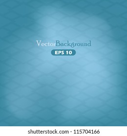 Blue abstract vector background with geometric elements