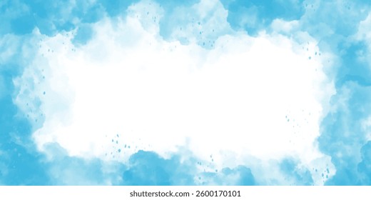 Blue Abstract vector background in splash dirty trendy water colour style