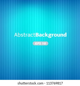 Blue abstract vector background with stripes