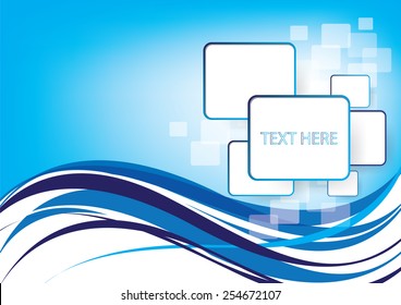 Blue abstract vector design