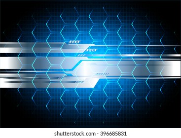 blue abstract vector hi speed internet technology background illustration. eye scan