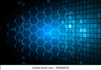 blue abstract vector hi speed internet technology background illustration. eye scan