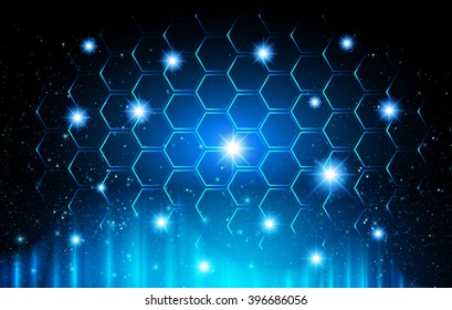 blue abstract vector hi speed internet technology background illustration. eye scan