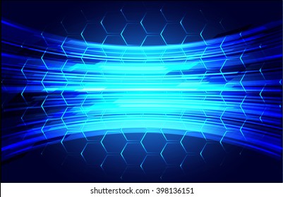 Blue Abstract Vector Hi Speed Internet Technology Background Illustration.