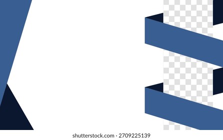 Ilustración vectorial abstracta azul con Elementos de cinta sobre fondo blanco. Utilice este diseño para presentaciones, Sitios web o Materiales promocionales. 