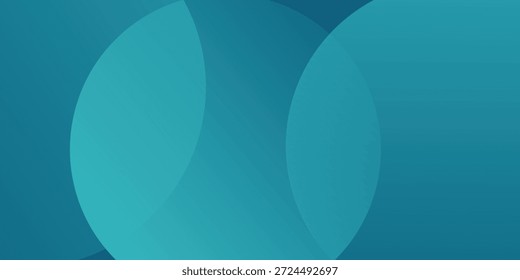 Anuncio largo de Vector abstracto azul. Fondo de degradado mínimo empresarial con círculos y espacio de copia para texto.