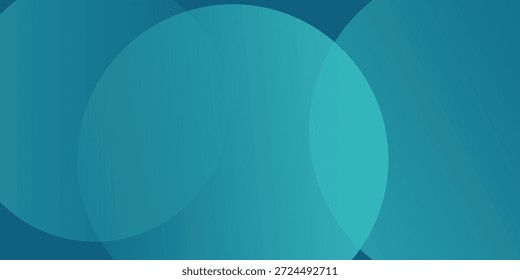 Anuncio largo de Vector abstracto azul. Fondo de degradado mínimo empresarial con círculos y espacio de copia para texto.
