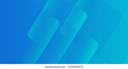 Blue abstract vector long banner. Minimal background with arrows and copy space for text. cover, creative, decoration,