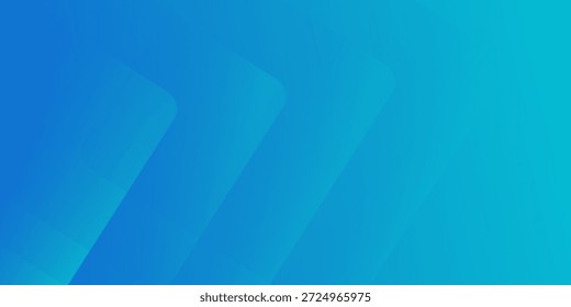 Blue abstract vector long banner. Minimal background with arrows and copy space for text. cover, creative, decoration,