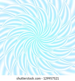 Blue abstract vector petal spiral background