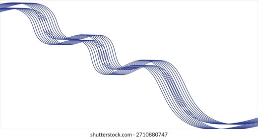 Ola de mar de Vector abstracto azul. Imagen de antecedentes. Escritorio.