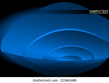 Blue abstract vector shades template reflected   - Vector reflective blue background illustration