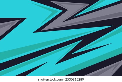 blue Abstract Vector with Sharp Lines background design for sport, racing, gaming, theme	
