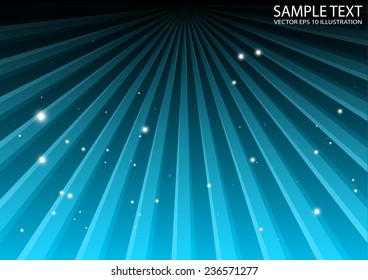 Blue abstract vector space background illustration - Vector blue space spreading rays template illustration