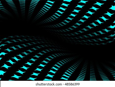 Blue abstract vector tunnel