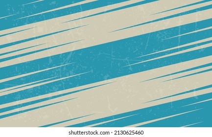 Blue abstract vintage background vector, retro stripe vector illustration template
