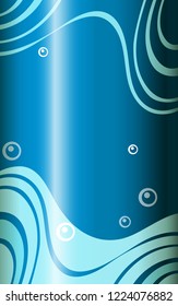 Eine blaue abstrakte Tapete-Illustration