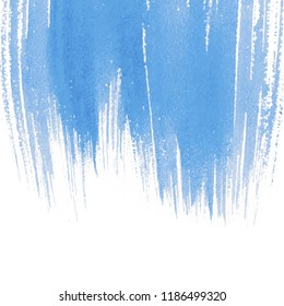 Blue abstract watercolor background with space for text. Editable template for banner, poster, cover, brochure, flyer. Vector illustration, eps 10