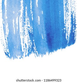 Blue abstract watercolor background with space for text. Editable template for banner, poster, cover, brochure, flyer. Vector illustration, eps 10