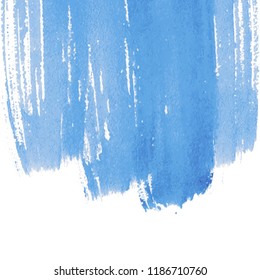 Blue Abstract Watercolor Background With Space For Text. Editable Template For Banner, Poster, Cover, Brochure, Flyer. Vector Illustration, Eps 10.