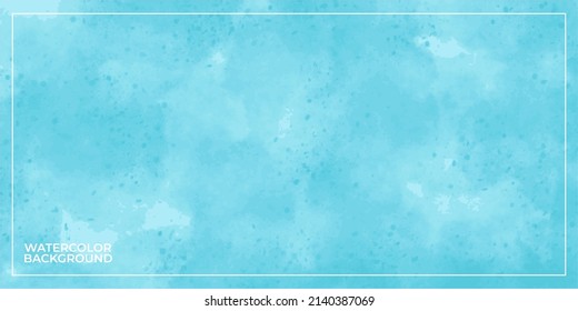 blue abstract watercolor background vector