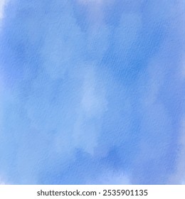 Blue abstract watercolor texture background vector. Watercolor brush painted paper texture background for your cool design.