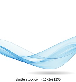 blue abstract wave