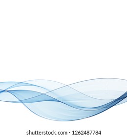 blue abstract wave