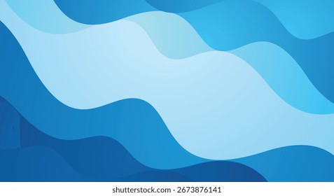 Blue abstract wave background design