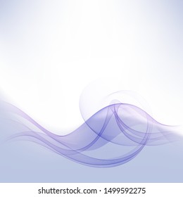 
Blue abstract wave background. Blue lines in the shape of a wave.