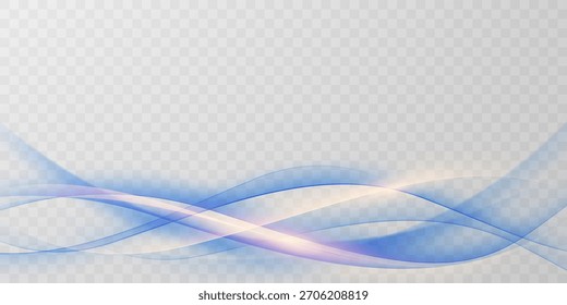 Fondo abstracto azul de la onda con la Ilustración vectorial dorada lujosa de los Elementos
