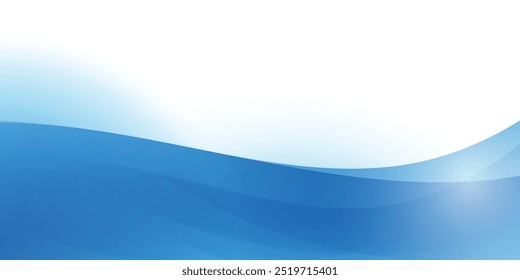 fundo de onda abstrata azul com brilho, espaço vazio. conceito moderno