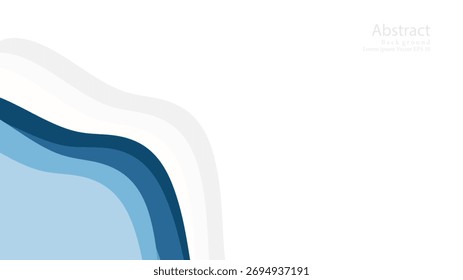 Fondo de onda abstracto azul, diseño de gradiente fluido suave. Traje para el Anuncio, el Web, el folleto, el panfleto y la presentación