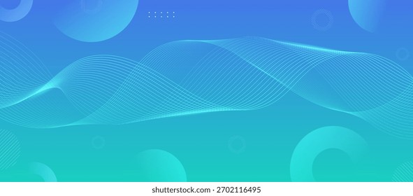 Fondo abstracto azul de la onda con las Formas que fluyen lisas.