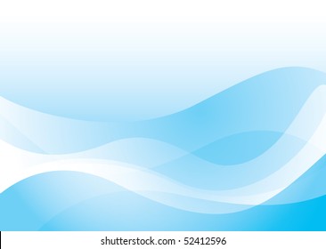 Blue abstract wave background with transparent effect ideal wallpaper