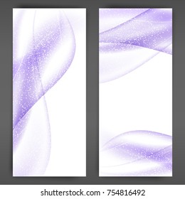 Blue abstract wave banner