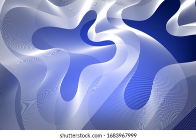 Blue abstract wave effect , cover for presentation or business card