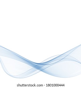 Ola abstracta azul. Diseño para la presentación
