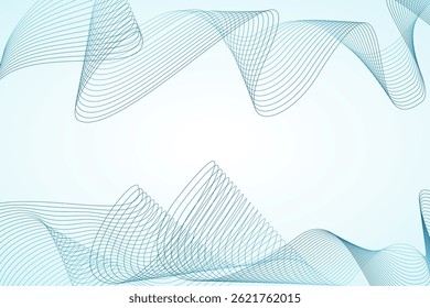 Blue Abstract Wave Lines Background, Modern Minimal Flow Design. Ideal for technology presentations, corporate templates, web design, or modern minimal branding projects.