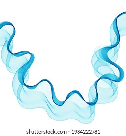 blue abstract wave. presentation template. decor for shell brochures, flyers, postcards. layout for an advertising banner