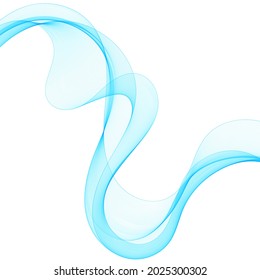 Blaue abstrakte Welle. Präsentationsvorlage