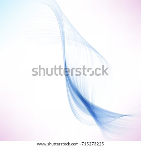 Blue abstract wave smoke.Abstract waves background