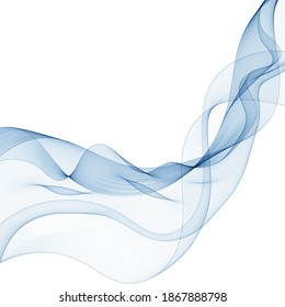 Blue abstract wave. template for advertising. presentation layout