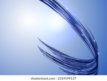 blue abstract wave texture background