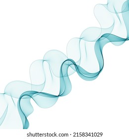Blue abstract blue wave. Vector background for presentation.